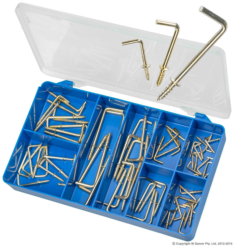 Brass Plated LType Hooks